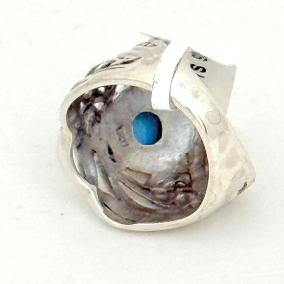 Bali Sleeping Beauty Turquoise and Sterling Silver Ring - NWT - Picture 8 of 10